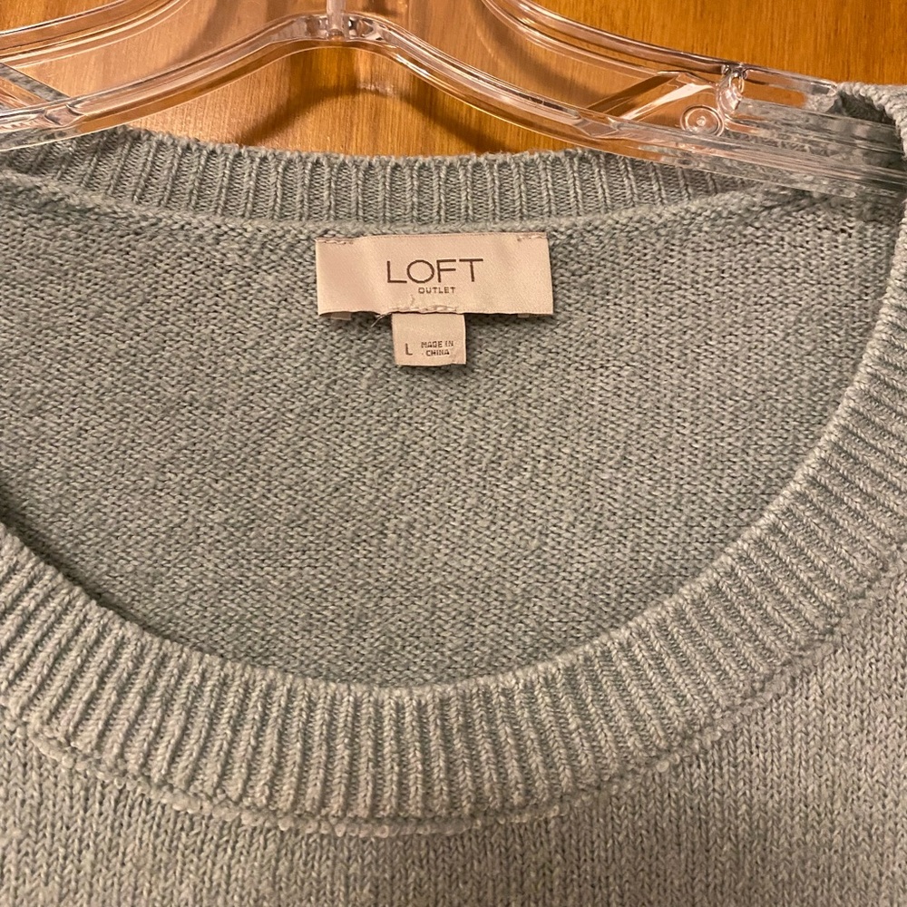 Loft Outlet large mint green sweater